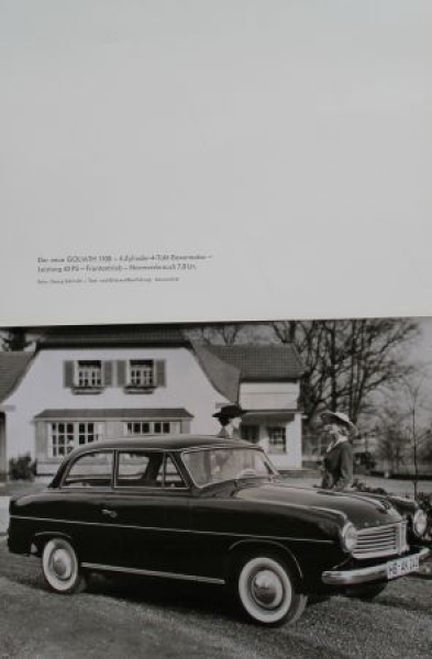 Goliath 1100 4 Cylinder Modelprogram Presskit 1958 (0211)